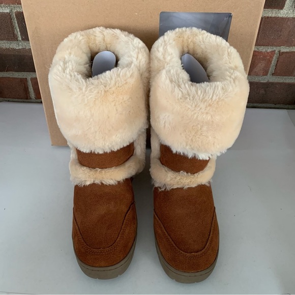 Style & Co. Womens Witty Leather Mid-Calf Cold Chestnut Winter Boots US 6 M NEW - Picture 3 of 8